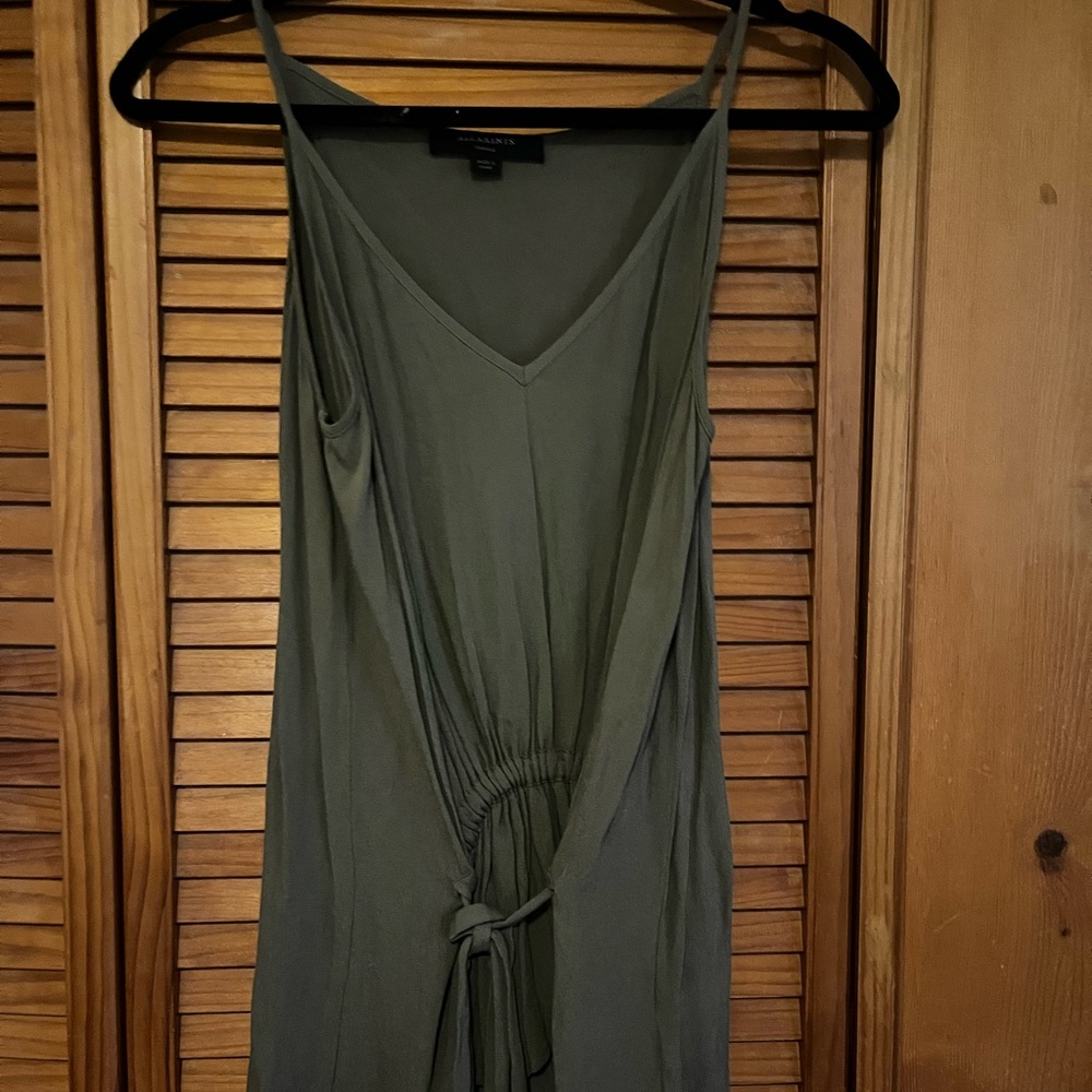 All Saints Khaki V-Neck Top